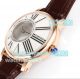 Swiss Rotonde De Cartier Replica Rose Gold Watch White Dial Brown Leather Strap 42 (7)_th.jpg